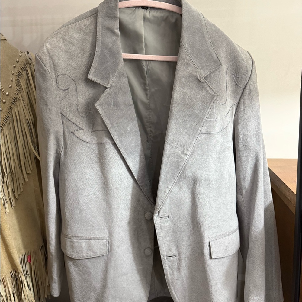 Pioneer Wear Gray Jacket with Logo Patch